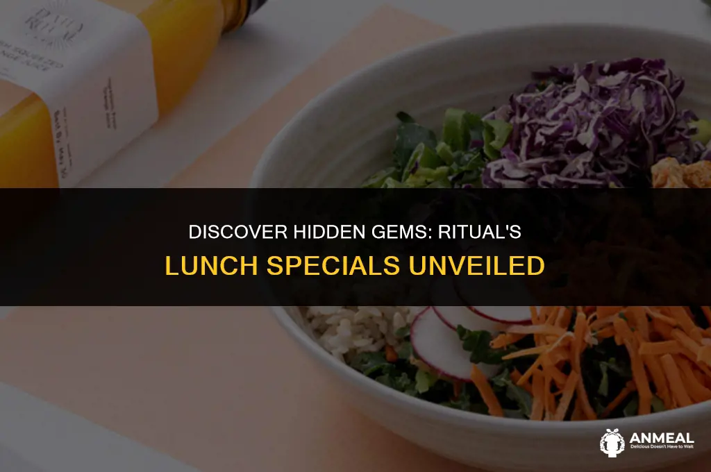 how to find lunch specials on ritual
