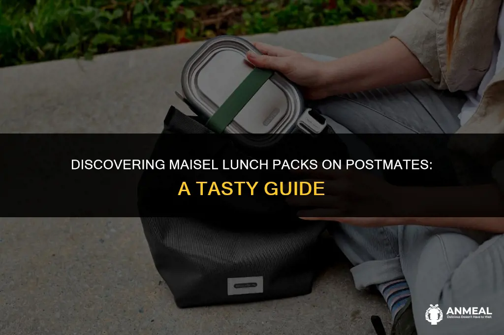 how to find maisel lunch pack on postmates