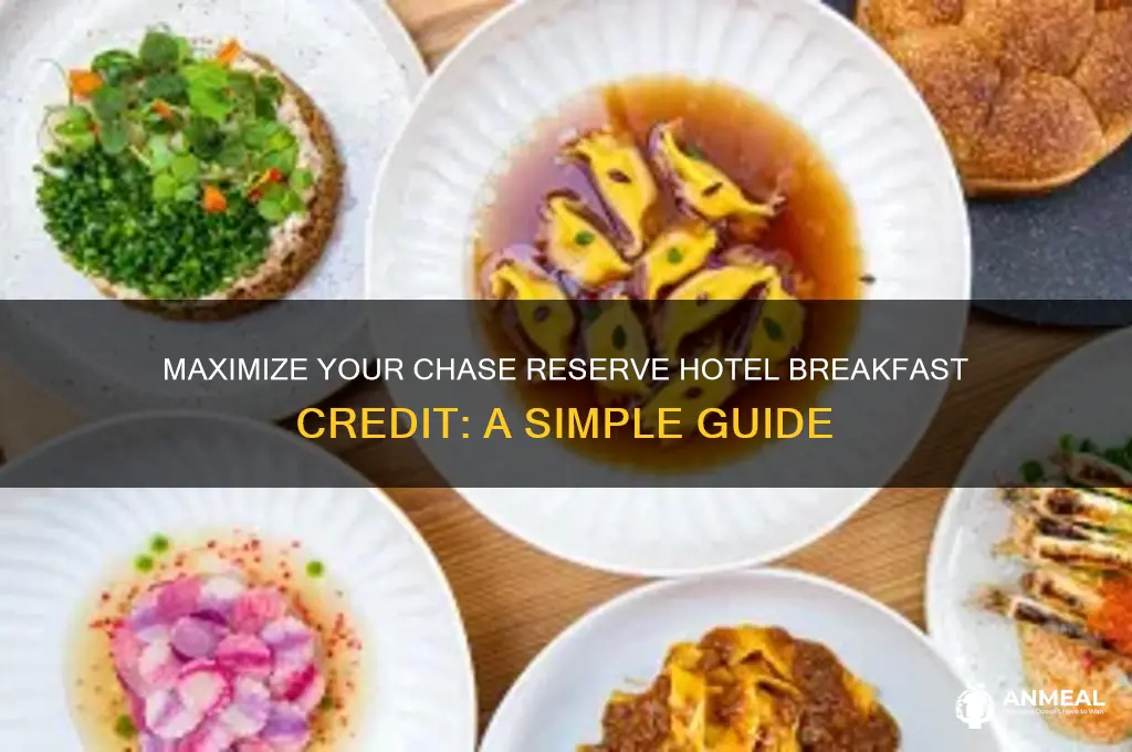 how to find out breakfast credit chase reserve hotel collection