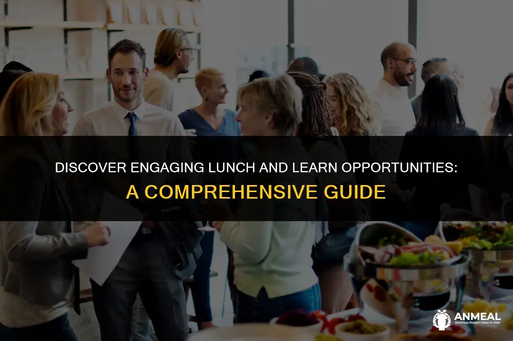 how to find out lunch and learn opportunites