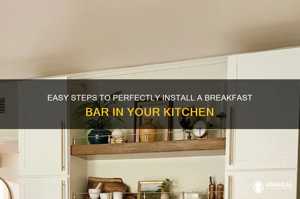 how to fit breakfast bar