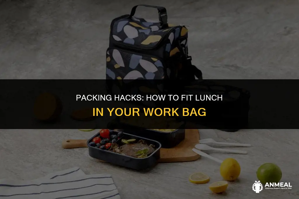 how to fit lunch in work bag