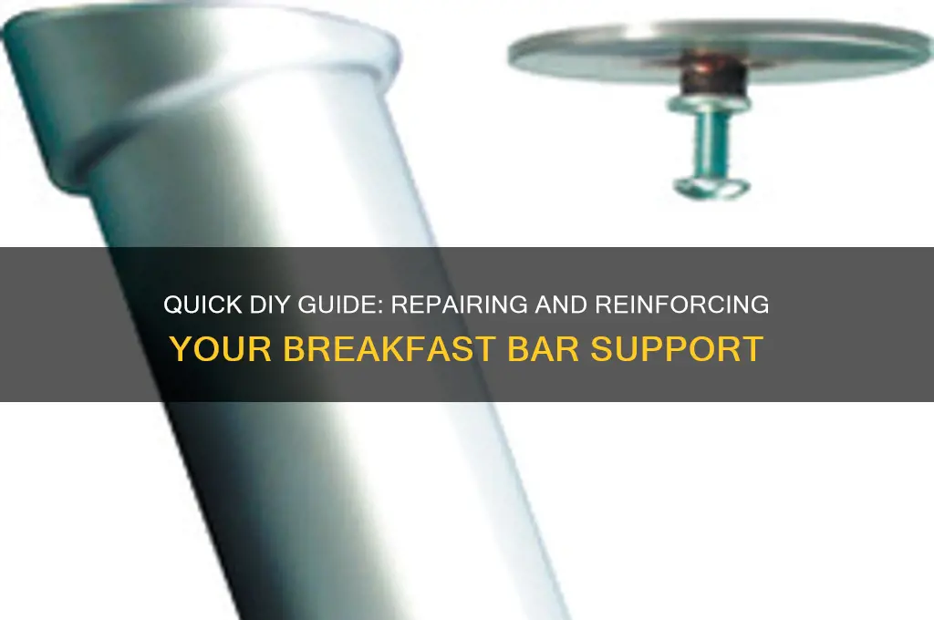 how to fix a breakfast bar support