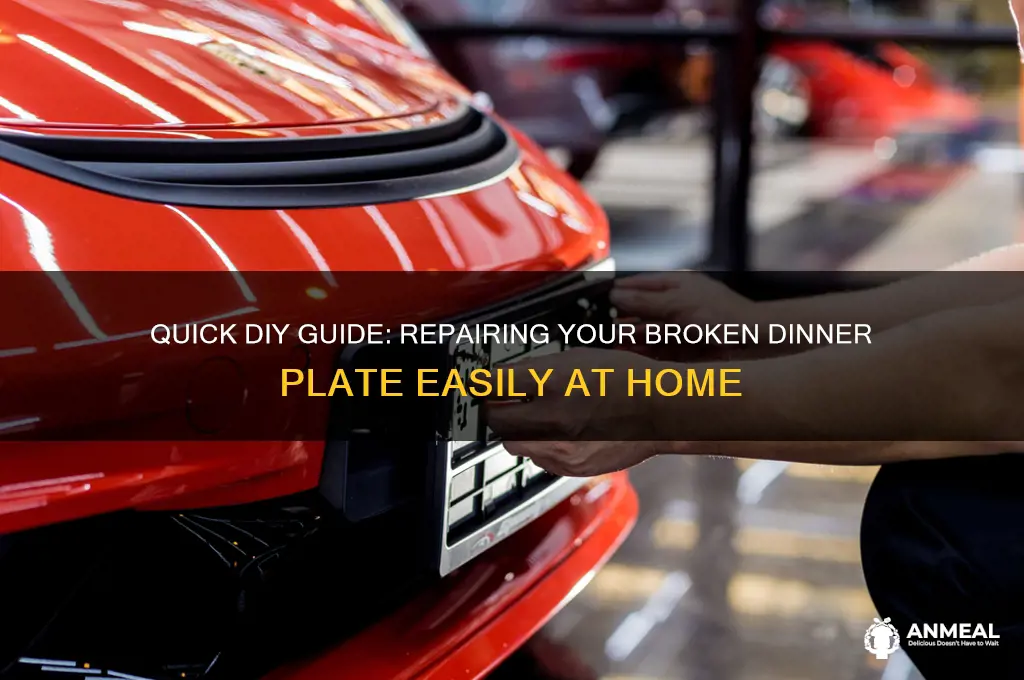 how to fix a broken dinner plate