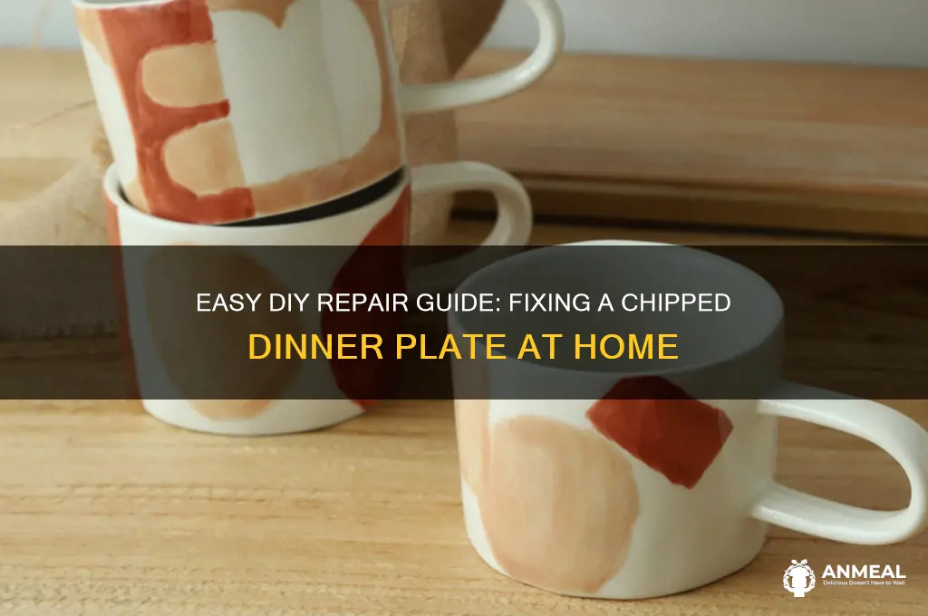 how to fix a chipped dinner plate