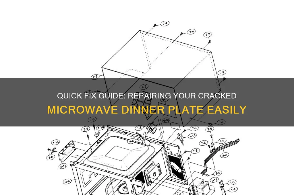 how to fix a cracked microwave dinner plate