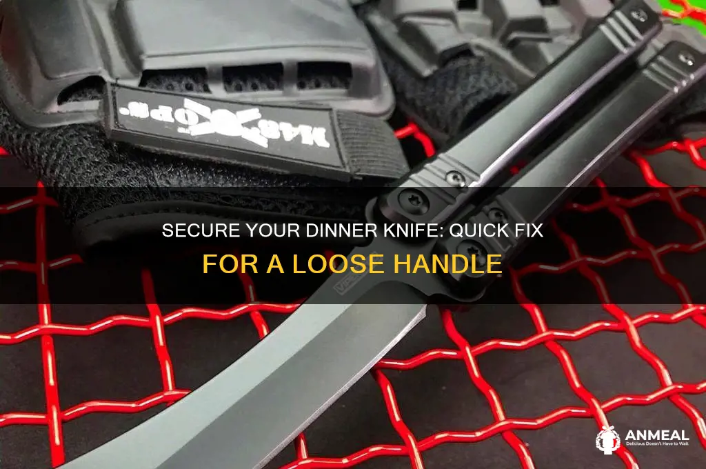 how to fix a loose dinner knife handle