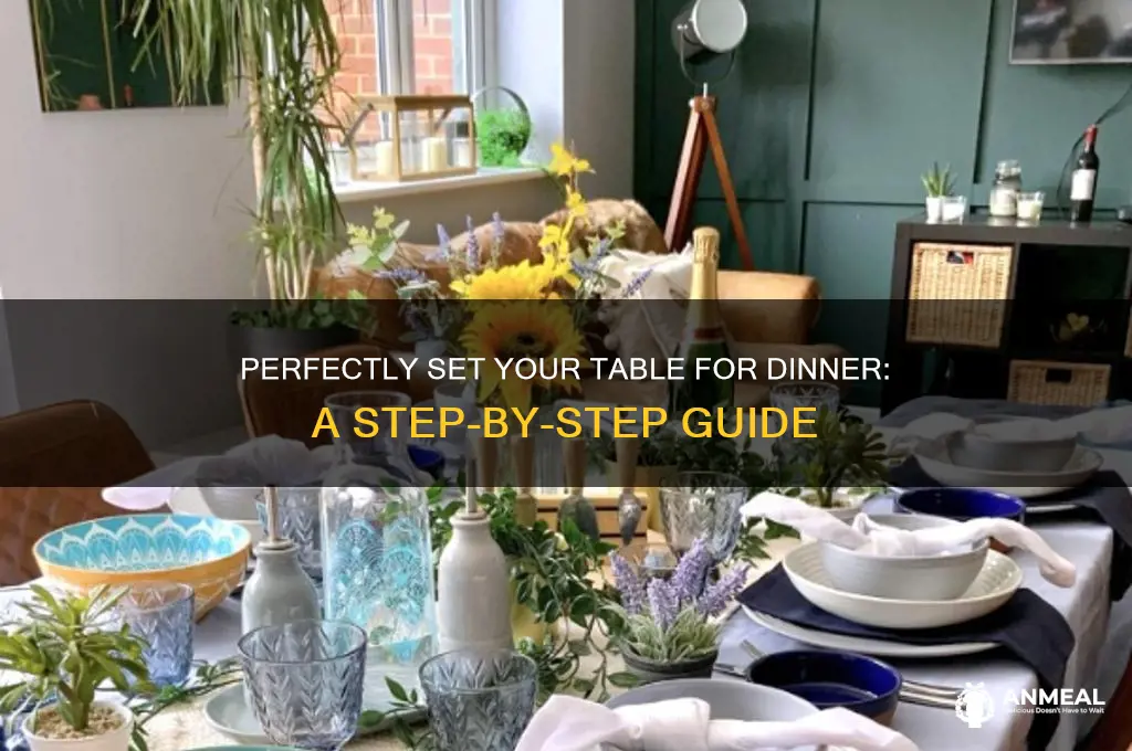 how to fix a table for dinner