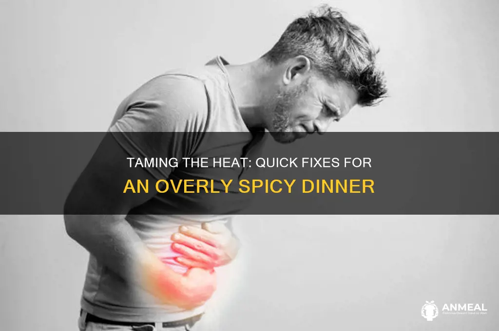 how to fix a too spicy dinner