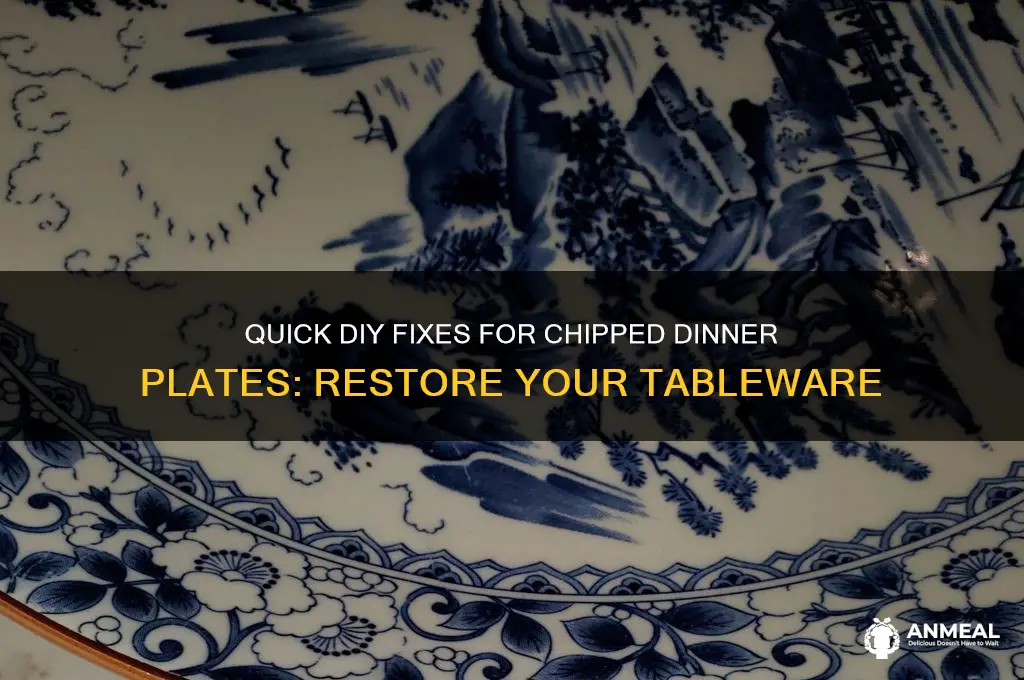 how to fix chipped dinner plates