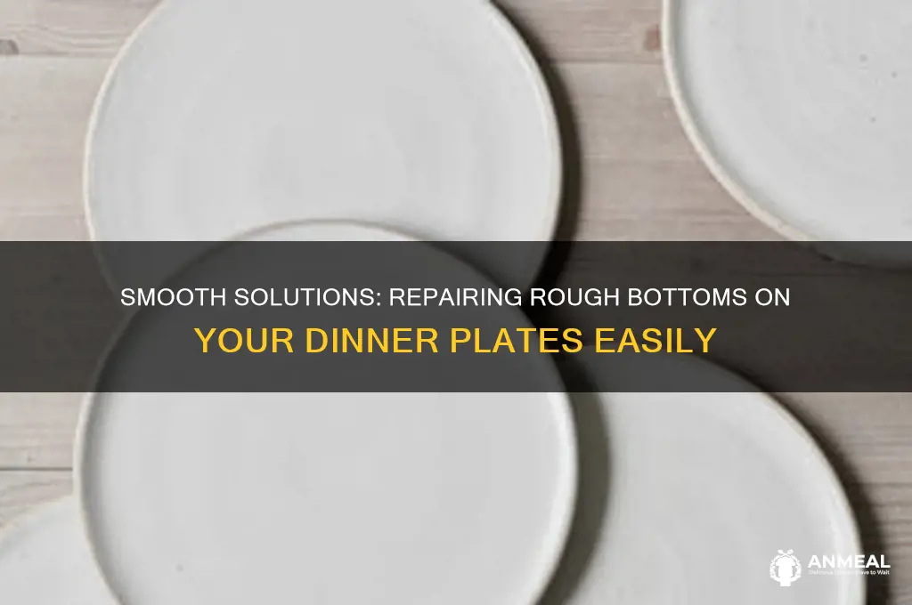 how to fix rough bottom dinner plates
