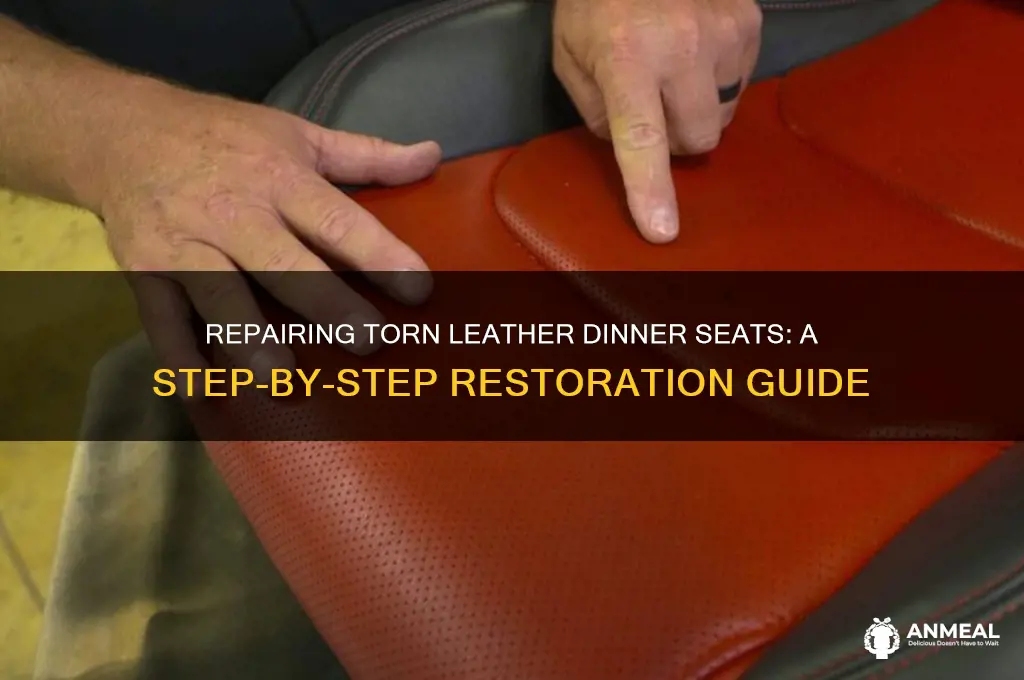 how to fix torn leather dinner seats