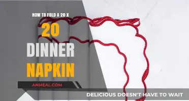 Mastering the Art of Folding a 20 x 20 Dinner Napkin