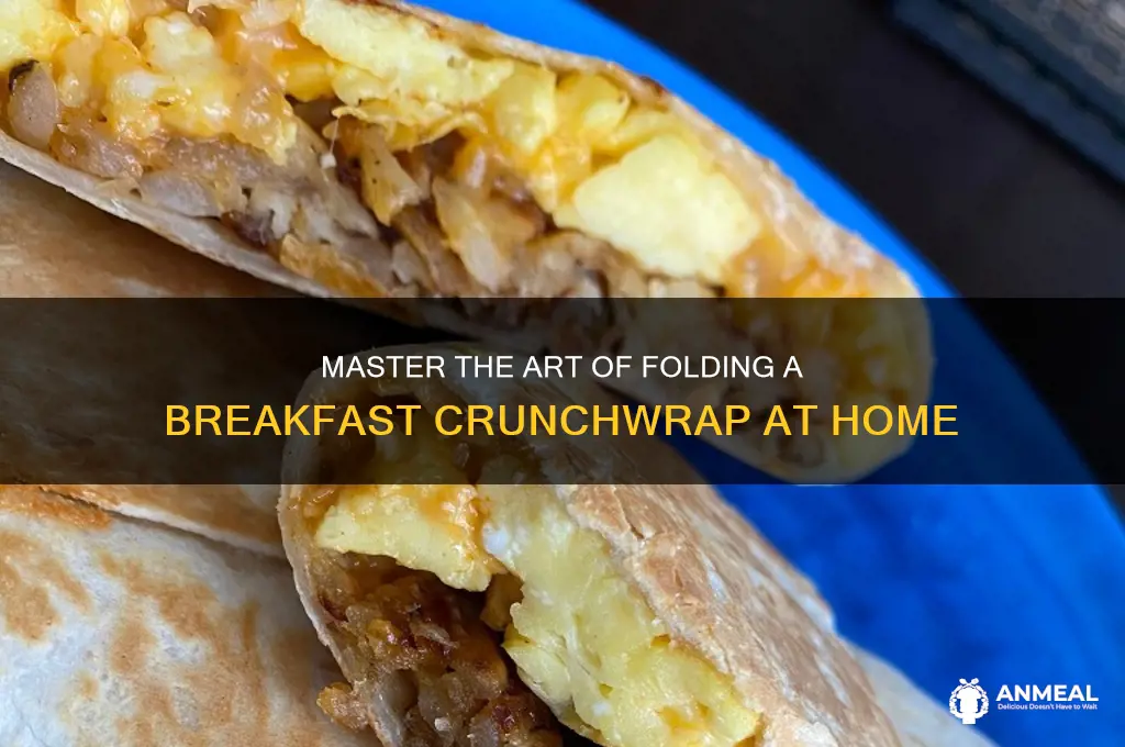 how to fold a breakfast crunchwrap