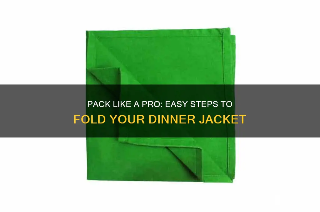 how to fold a dinner jacket for packing