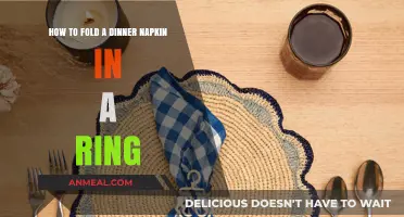 Elegant Napkin Folding: Master the Ring Technique for Dinner Parties