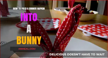 Hop into Elegance: Folding a Bunny-Shaped Dinner Napkin