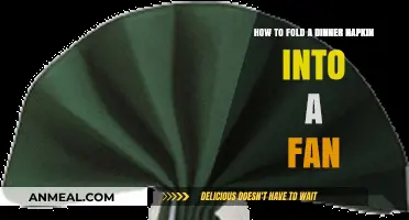 Elegant Fan Fold: Master the Art of Napkin Folding for Dinner
