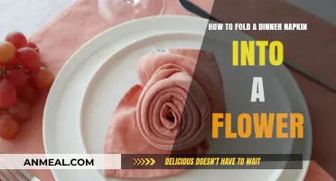 Elegant Napkin Folding: Create a Stunning Flower for Your Dinner Table