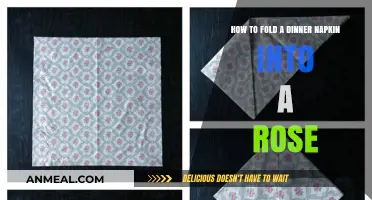 Elegant Napkin Rose: Step-by-Step Guide to Folding a Dinner Napkin