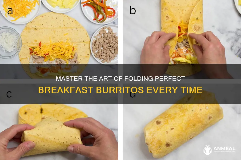 how to fold breakfast burritos