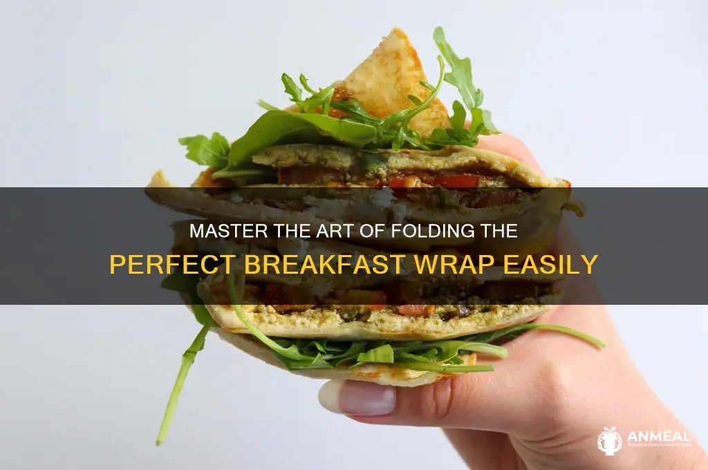 how to fold breakfast wrap