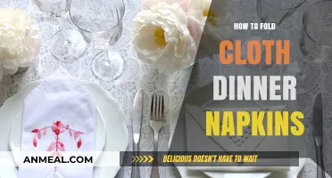 Master the Art of Folding Cloth Dinner Napkins: Easy Steps