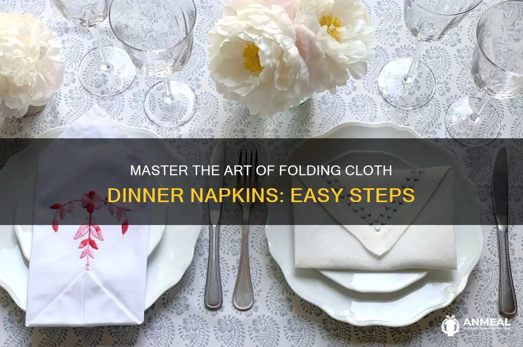 how to fold cloth dinner napkins