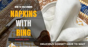 Elegant Napkin Folding: Mastering the Dinner Napkin with Ring Technique