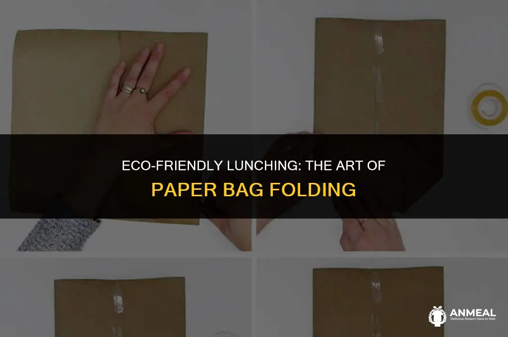 how to fold paper into a lunch bag