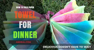 Elegant Paper Towel Folding Techniques for a Perfect Dinner Table