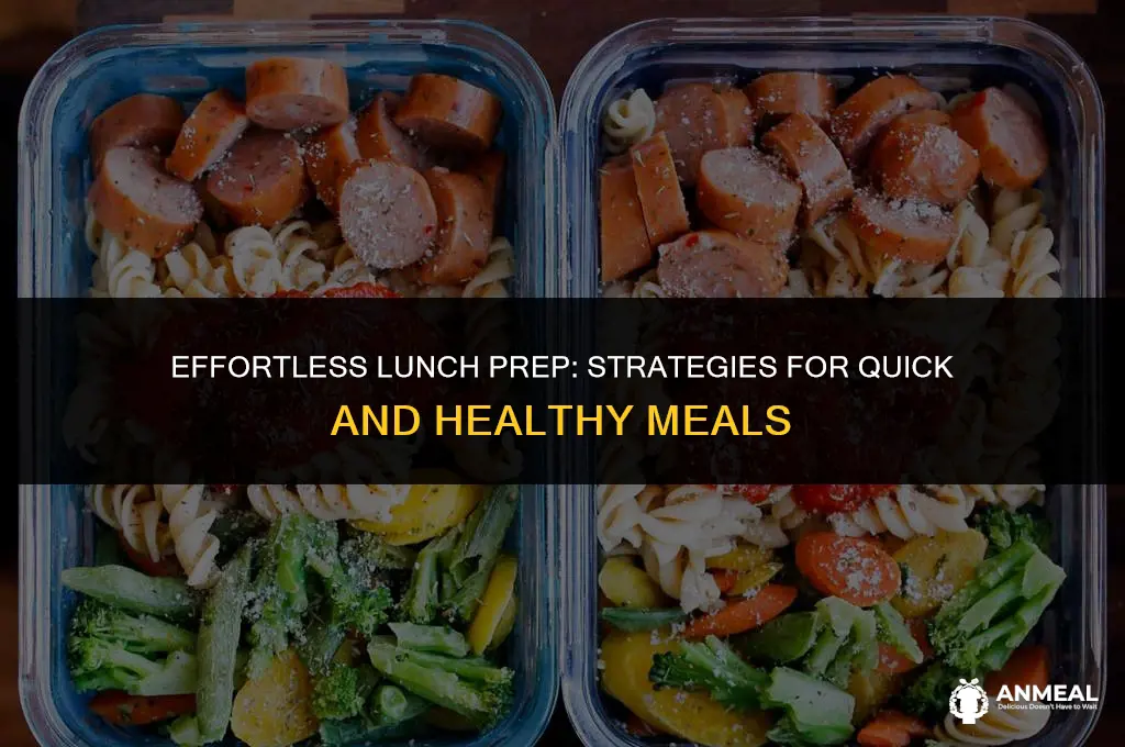 how to food prep for lunch