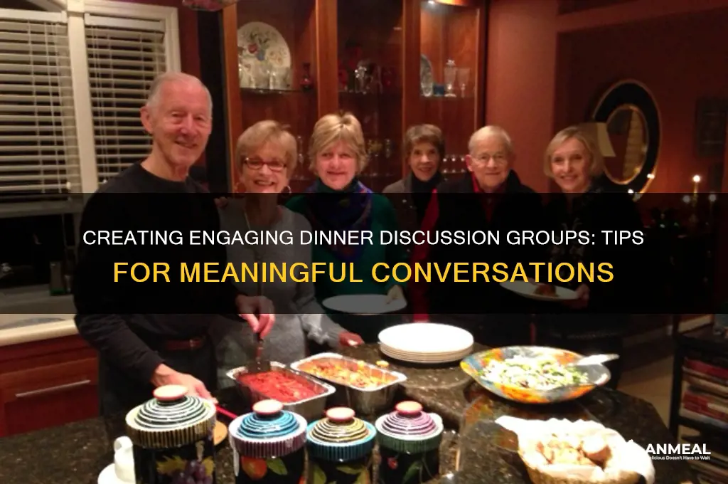 how to form and enjoy a dinner discussion group