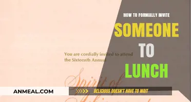 Extending a Gracious Lunch Invitation: A Guide to Formal Etiquette