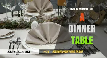 Mastering the Art of Formal Dinner Table Setting: A Step-by-Step Guide