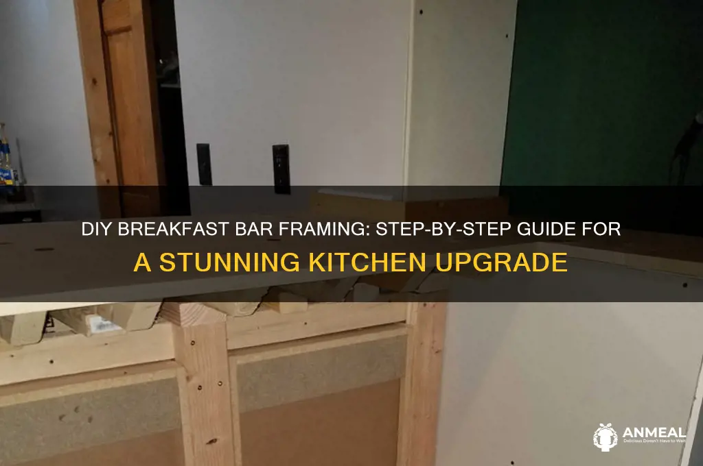 how to frame a breakfast bar