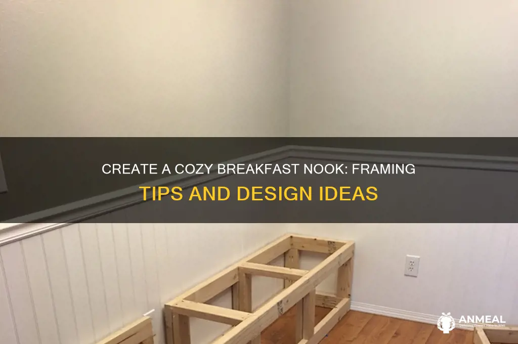 how to frame a breakfast nook