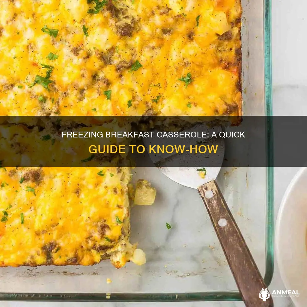 how to freeze a breakfast casserole