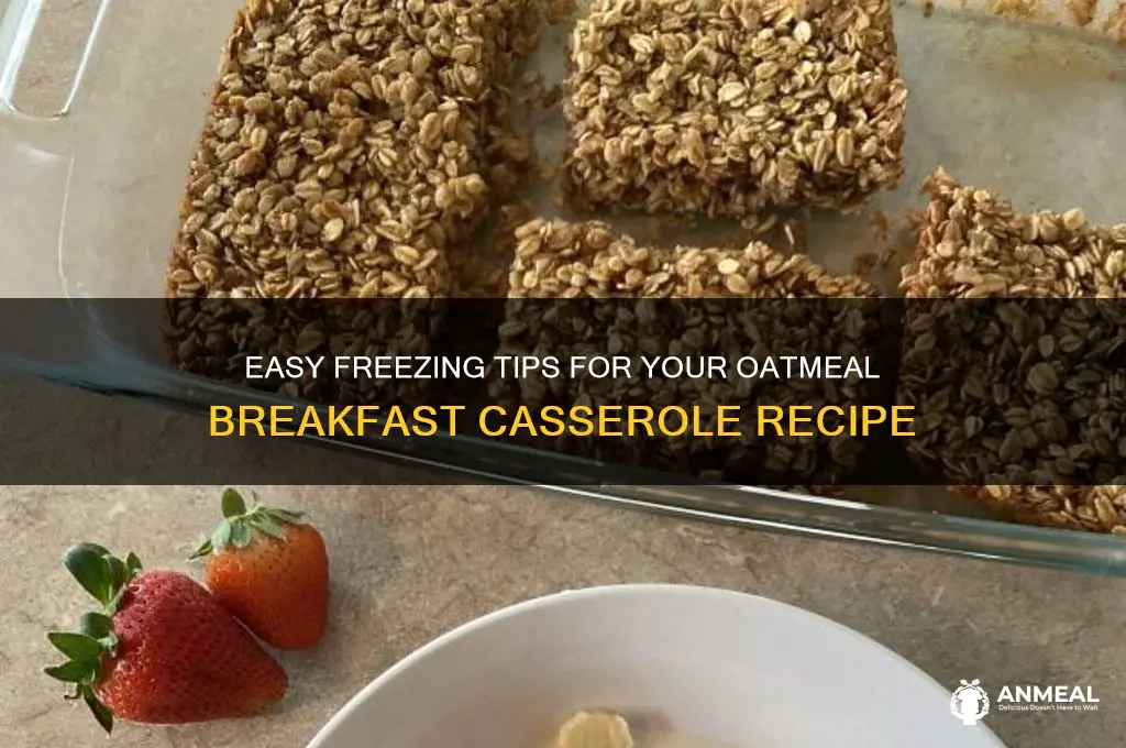 how to freeze an oatmeal breakfast casserole