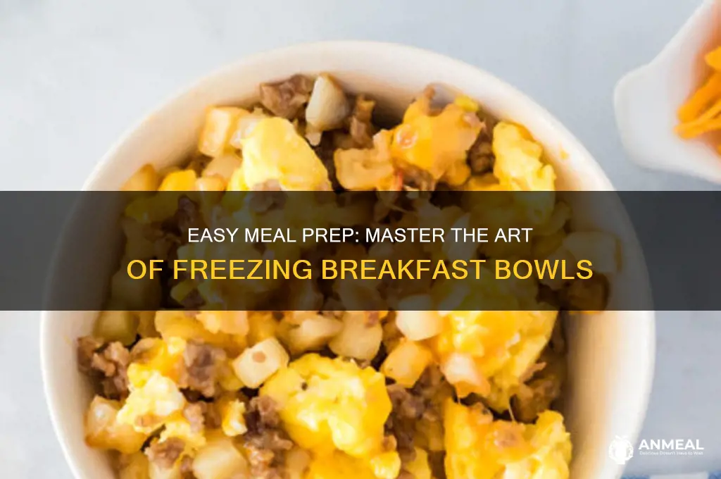 how to freeze breakfast bowls