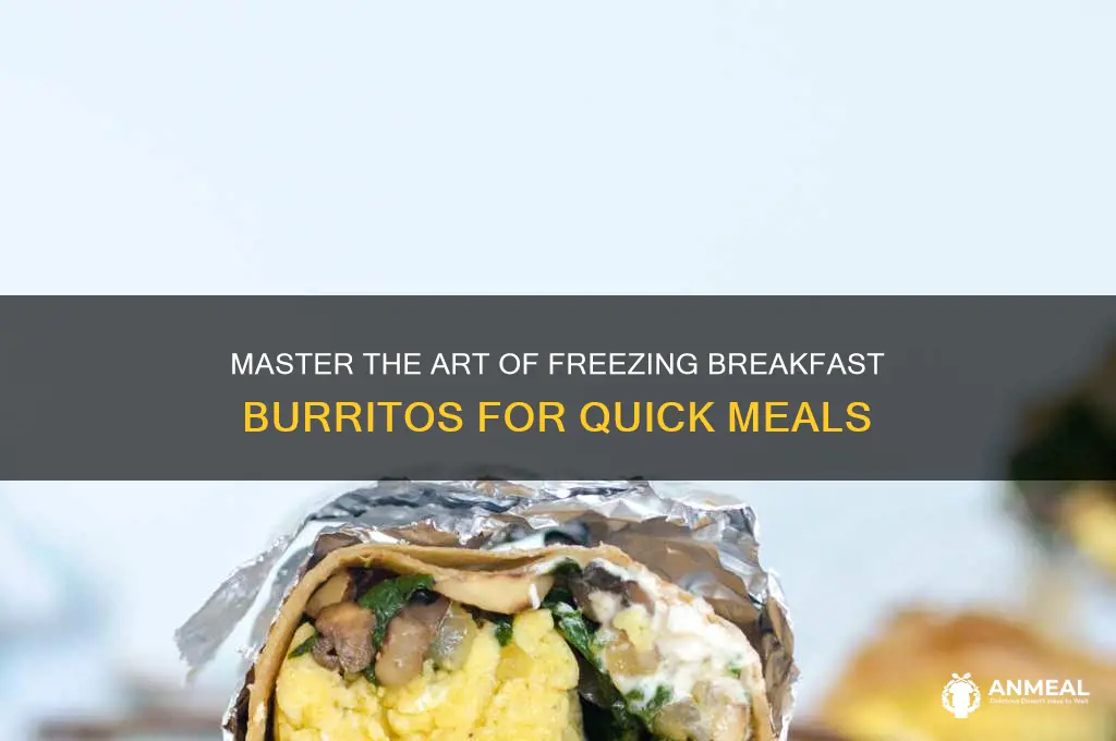 how to freeze breakfast burrito