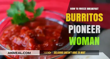 Pioneer Woman's Guide: Freezing Breakfast Burritos for Busy Mornings