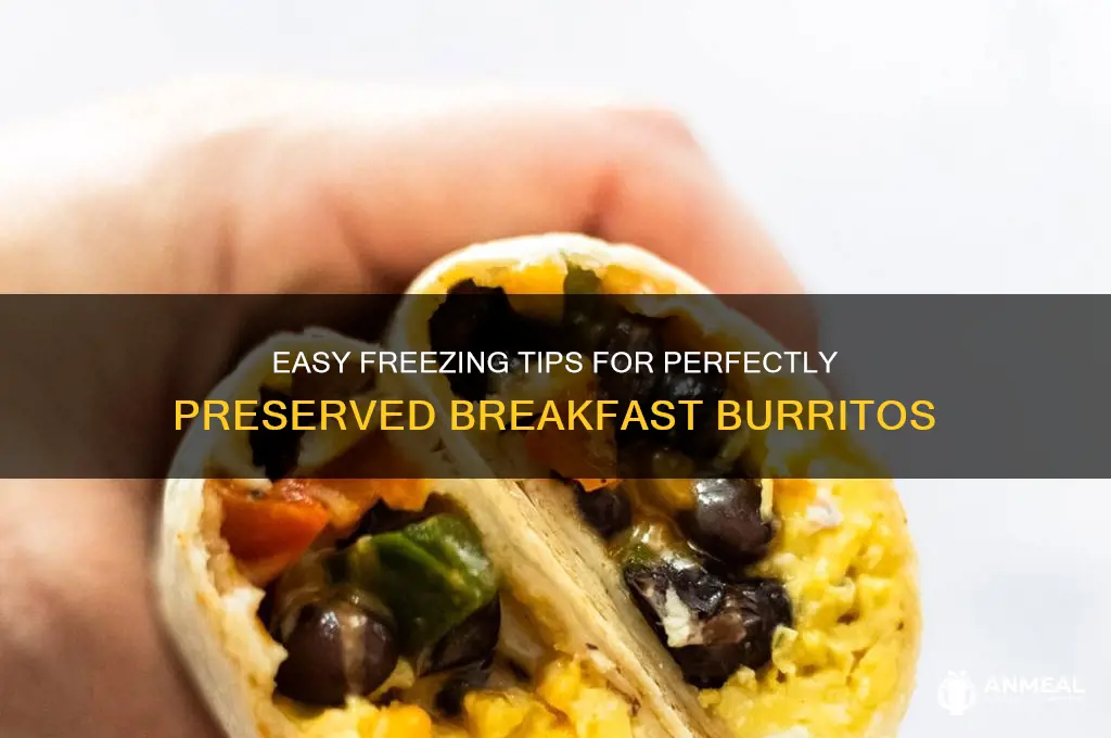 how to freeze breakfast burritos