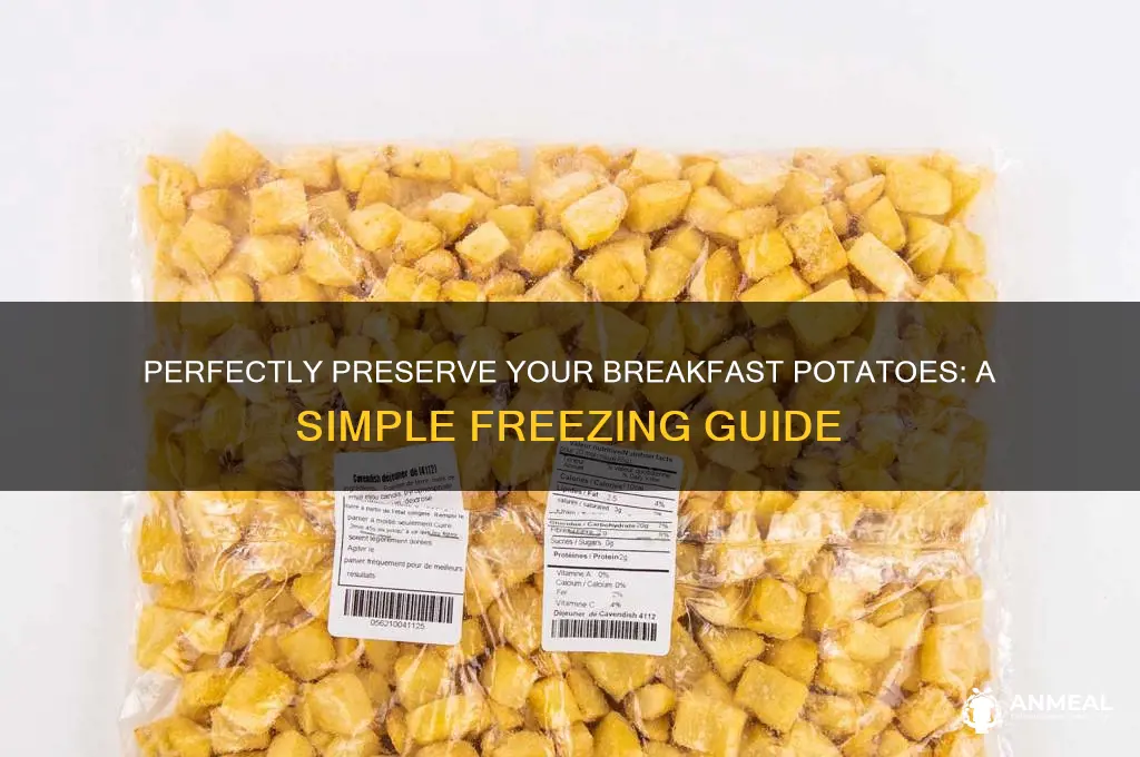 how to freeze breakfast potatoes