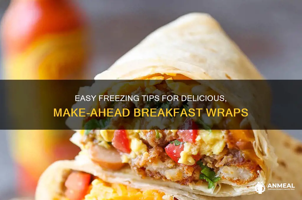 how to freeze breakfast wraps