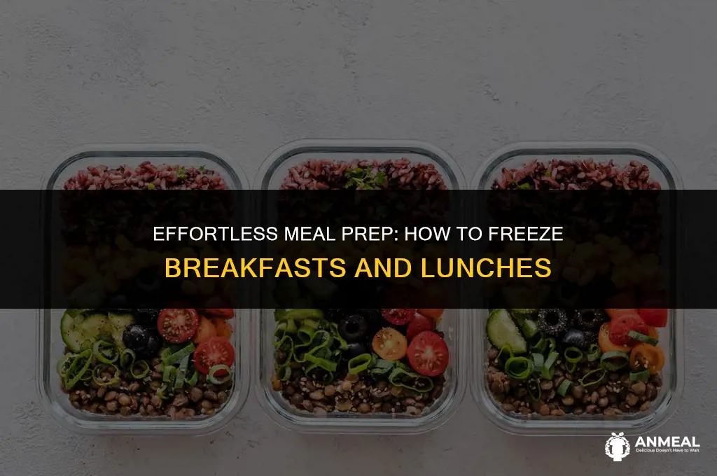 how to freeze breamfasts lunches