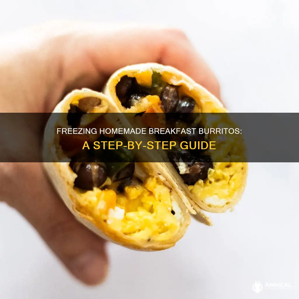 how to freeze homemade breakfast burritos
