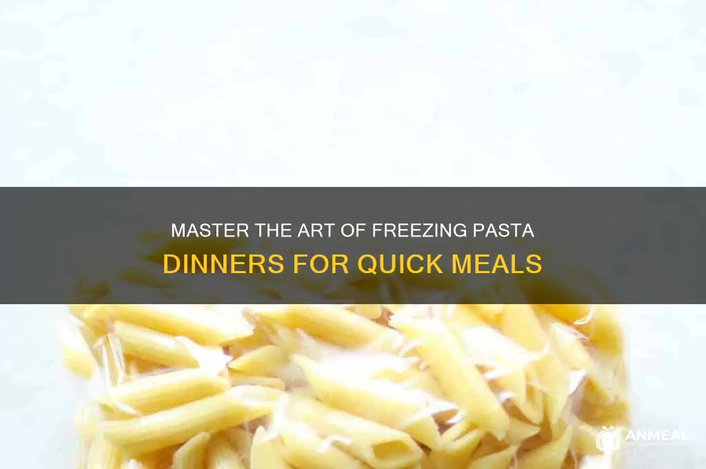 how to freeze pasta dinner
