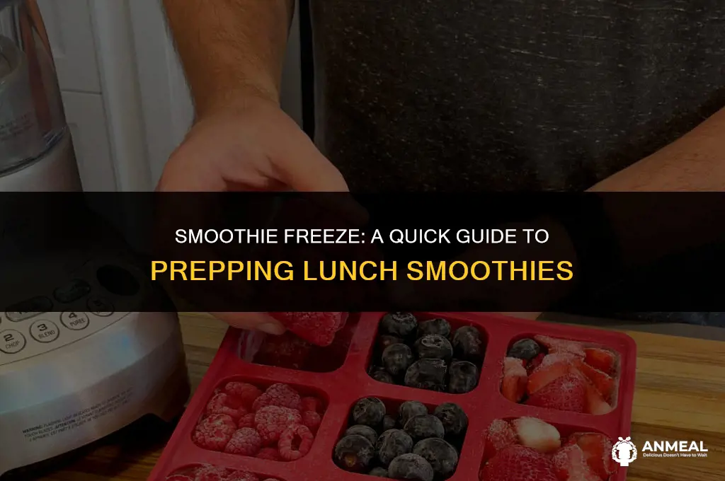 how to freeze smoothies for lunch