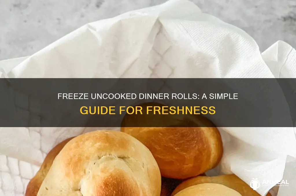 how to freeze uncooked dinner rolls